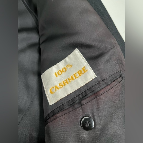 100% Cashmere Jacket black size 42R - Picture 8 of 10